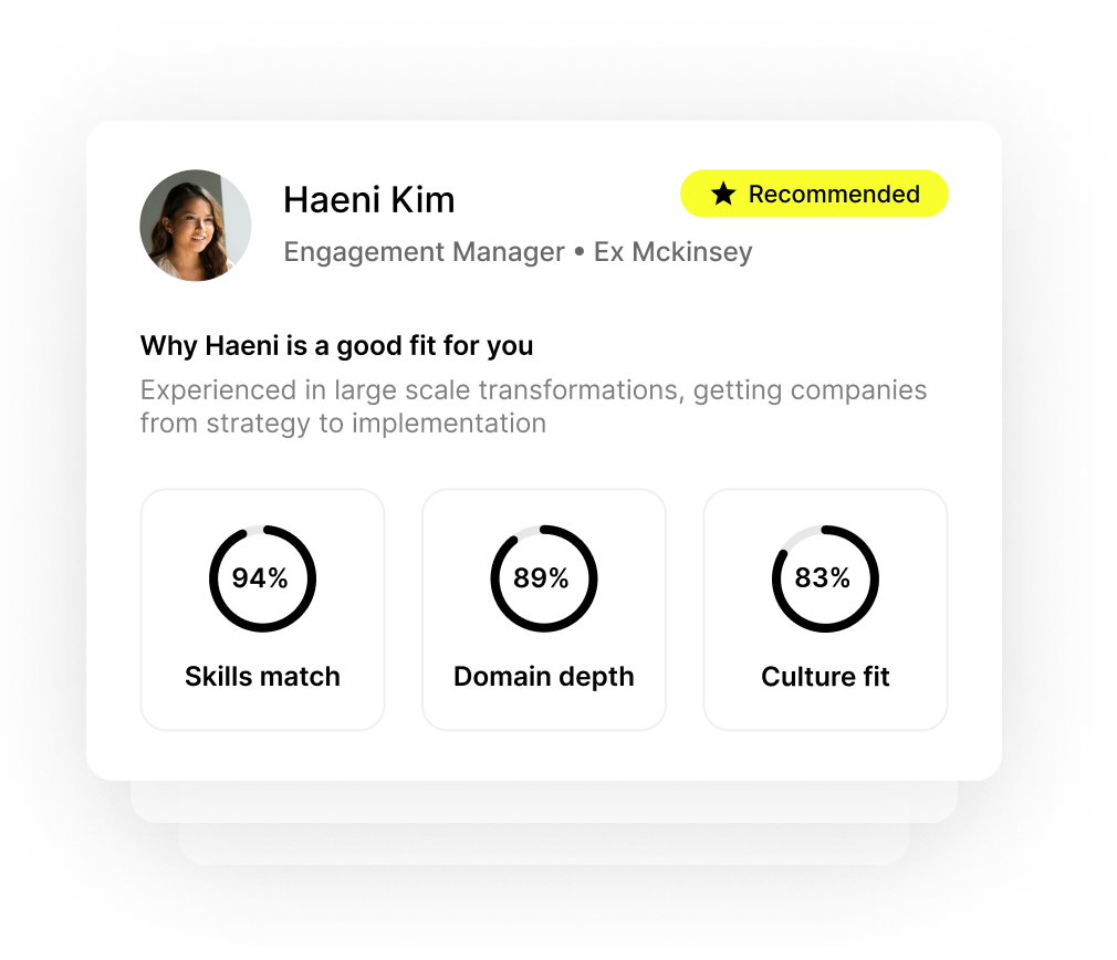 Advanced capability matching engine